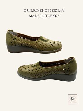G.U.E.R.O. Perforated Leather Comfort Shoes – EU 37